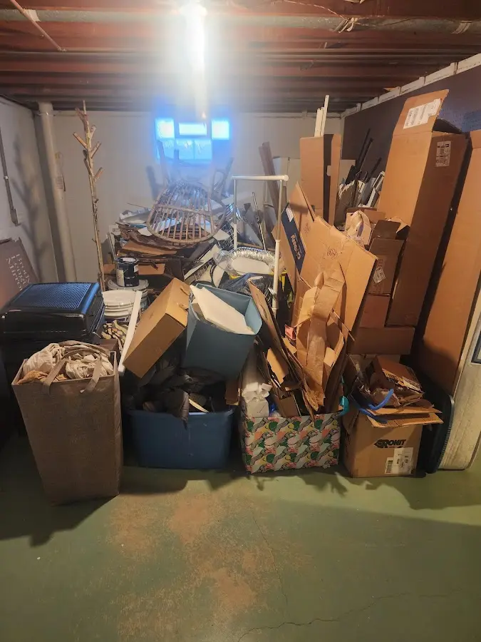 Roll-off dumpster container at job site for Construction Dumpster Rental in Laureldale